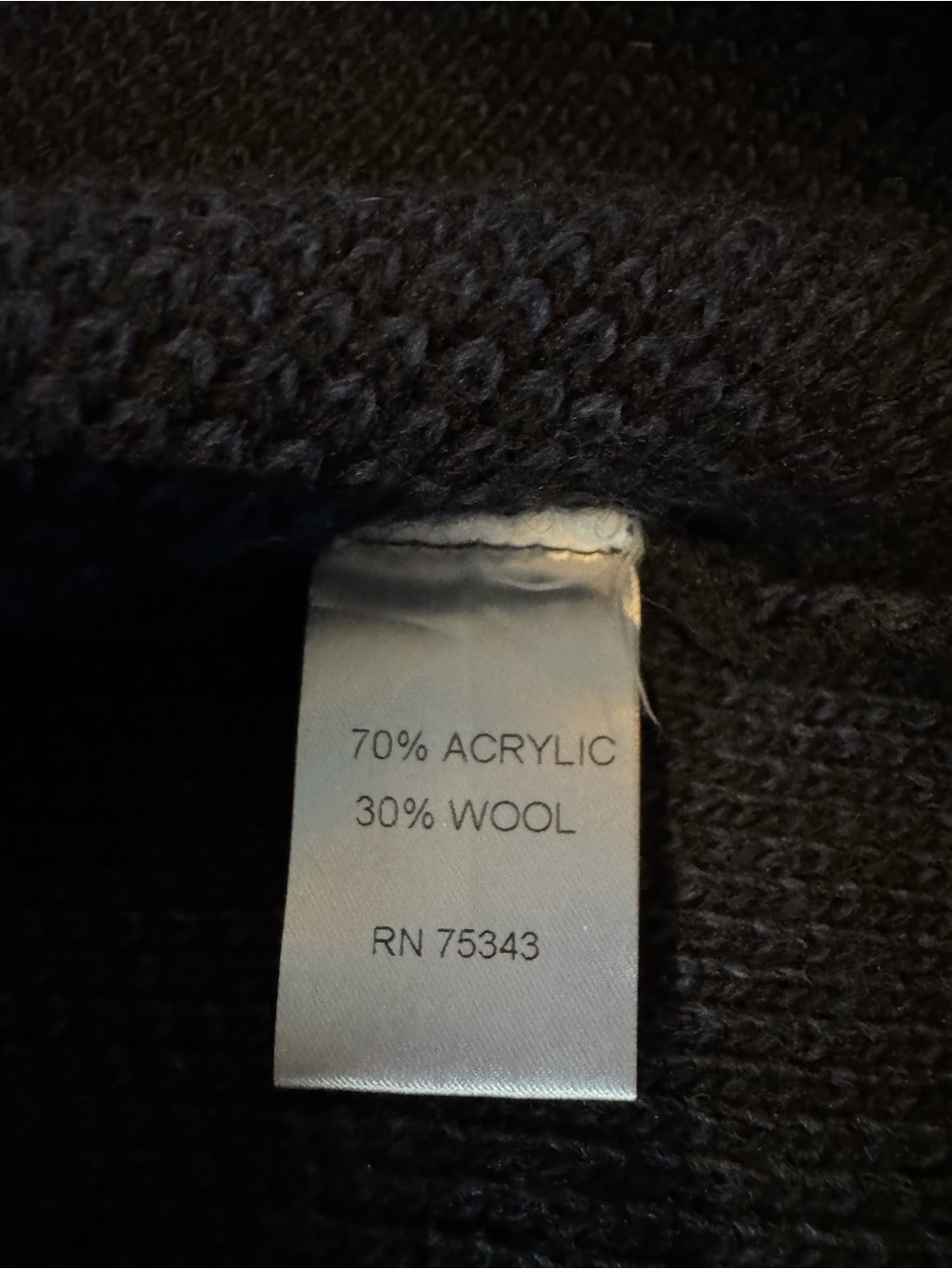 Cocogio Made in Italy Blue Black Wool Blend Knit Coat Cardigan Sweater Jacket S - Picture 7 of 9